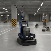 Machine à meuler le béton multi-têtes CFS-N-630, conception anti-poussière, meuleuse de sol à rayon de braquage court, 380V/220V pour la construction