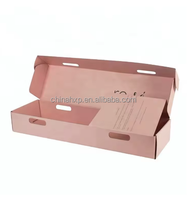 Boîtes à fleurs artificielles longues en carton ondulé de luxe 2026 avec insert, emballage cadeau floral pour arrangements floraux