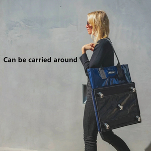 <span class=keywords><strong>Sac</strong></span> d'épicerie réutilisable avec fermeture éclair, poignées, motifs personnalisés, pliable, chariot de courses à <span class=keywords><strong>roulettes</strong></span>, <span class=keywords><strong>sac</strong></span> de courses avec <span class=keywords><strong>roulettes</strong></span> - Product Image 2