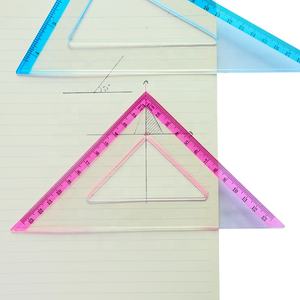 Ensemble de règle en plastique, <span class=keywords><strong>4</strong></span> pièces de 12 pouces, <span class=keywords><strong>pour</strong></span> les mathématiques, le prix d'usine, personnalisées - Product Image 4