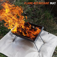Nouvelle tapisserie ignifuge pour le camping en plein air, tapis isolant pour pique-nique et barbecue, ignifuge, résistant aux hautes températures, couverture anti-feu en fibre de verre
