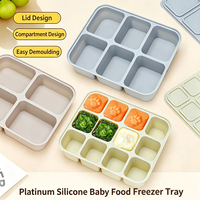 Conteneur alimentaire en silicone sans BPA, réutilisable, multi-compartiments, haute capacité, pour le travail et les voyages, nouvelle conception OEM&ODM