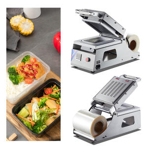 Mesin pembungkus label, mesin penyegel baki Manual <span class=keywords><strong>Mini</strong></span> dengan label, mesin penyegel nampan bahan plastik - Product Image 3