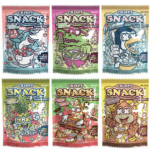 3x4in langsung cetak kue tembus pandang Chip bunga makanan ringan 1lb Mylar 3.5 tas 3X4 Emboss eksotis kantung plastik kelas makanan - Product Image 4