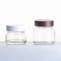 50g 100g Vente en gros Fabricant Pots en verre vides pour cosmétiques, pots à crème, pots en verre pour maquillage
