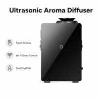 Diffuseur de parfum commercial sans eau pour HVAC, purificateur d'air 2000m³, machine intelligente à écran tactile et contrôle par application, 1000ml, métal, hôtel, 40dB