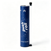 Tube à sushi personnalisé avec logo imprimé, tubes ronds en papier alimentaire pour sushi, contenants push-up
