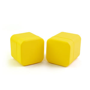 Forma cuadrada vacía 2oz 3oz 4oz Botella de tarro de vidrio pintada a prueba de niños con impresión de logotipo personalizado - Product Image 2