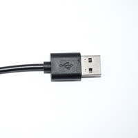 Cable Convertidor USB a DC 5.5mm X 2.1mm de 5V a 12V con Conductor de Cobre Puro, Revestimiento de PVC y Blindaje Trenzado para Uso en Computadoras