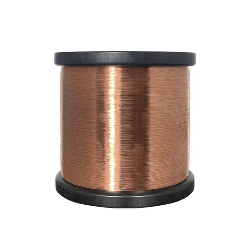 Ligne CCA CCAM 5%-10%-35% Fabricant de fil de cuivre 0.1-1.2MM Câble nu en aluminium et magnésium plaqué de cuivre Cca Ccam Bobine Aimant Wire