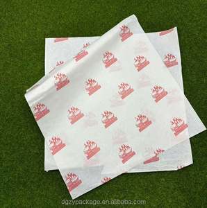 Custom Printed Grease Proof White Sandwich <b>Paper</b> <b>Wrap</b> Greaseproof Wax <b>Paper</b> for Burger - Product Image 2