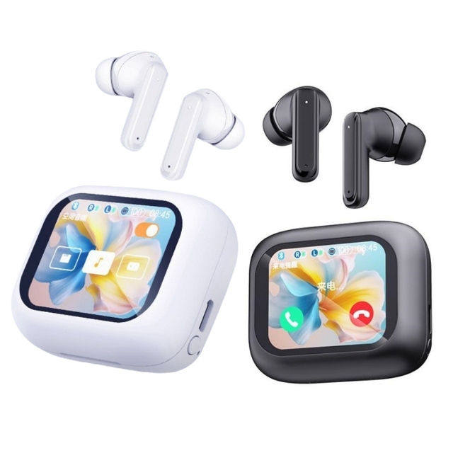 Full Touch Screen Non-noise Cancelling TWS Earphones ANC Blue Tooth Ear Buds Blue Tooth Headphone Wireless ENC Earbuds