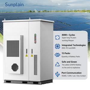 Sistema de Almacenamiento de Energía Industrial y Comercial Todo en Uno de 125kW 241kWh, Gabinete Exterior con Enfriamiento por Aire, Batería de Alto Voltaje LiFePO4 - Product Image 2