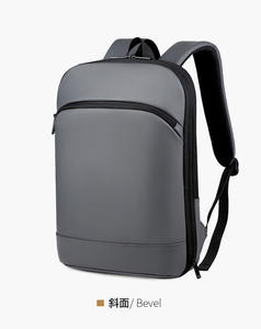 Minimalist Business Laptop <b>Backpack</b> Water-resistant Slim External Frame Zipper Closure 15.6 Inch Laptop <b>Compartment</b> Portable - Product Image 3