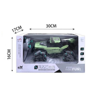 Coche RC 2.4GHz 4WD de Metal para Acrobacias, Derrapes y Escalada Todoterreno, con Luces LED, para Niños, Juego Interior y Exterior, Escala 1:18
