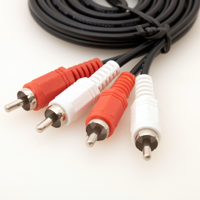 RCA Stereo Audio Cable 2 RCA to 2 RCA Male to Male Dual Channel Cord Support for Speaker Amplifier Connected to CD TV DVD Cables