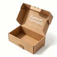 Emballage en carton ondulé recyclable personnalisé, écologique, imprimé, boîte d'expédition en papier, emballage pour vêtements, emballage postal