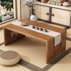 Bán Buôn Gỗ Gấp Bàn Cà Phê, Bằng Gỗ Có Thể Gập Lại Sàn Bảng Tre Thấp Bảng Không Có Lắp Ráp Độc Đáo Di Động Cho Phòng Trà - Product Image 1