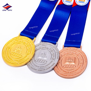 Longzhiyu 17 jahre professionelle sportmedallie hersteller individuelle gold silber bronze medalen gewinner ehre souvenir-medaille - Product Image 1