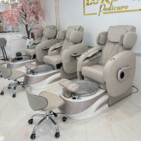 Fauteuil de salon spa de luxe multifonctionnel pour les ongles facile à nettoyer Fauteuil de canapé pédicure manucure redevance