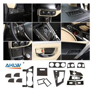 Para Toyota <span class=keywords><strong>Corolla</strong></span> <span class=keywords><strong>2014</strong></span>-2018, Accesorios Interiores Automotrices de Fibra de Carbono Suave, Kits de Cubiertas Decorativas - Product Image 1