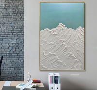 Peintures murales abstraites personnalisées à texture épaisse 100% faites à la main Décoration d'intérieur Art mural moderne Peintures sur toile Peintures à l'huile