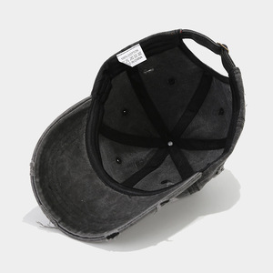 Casquette avec nom Casquette de baseball personnalisée Broken Burr Snapback Cap Sunscreen Casquette de baseball personnalisée Broken Burr Washed pour femmes et hommes - Product Image 4
