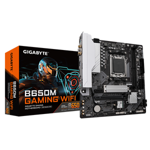 เมนบอร์ดไมโคร-ATX สำหรับเล่นเกม GIGA-BYTE B650M ช่องเสียบ <span class=keywords><strong>AMD</strong></span> AM5รองรับโปรเซสเซอร์ <span class=keywords><strong>Ryzen</strong></span> 7 8 <span class=keywords><strong>9</strong></span> Series เมนบอร์ดสำหรับเล่นเกม - Product Image 1