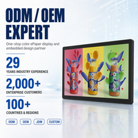 Affichage numérique E Ink CMS Spectra 6 panneaux 3200x1800 de 13,3, 25,3, 28,5 et 32 pouces pour publicité en centre commercial, avec batterie de 15 heures
