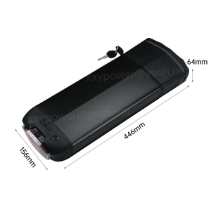 Porte-bagages arrière personnalisé pour vélo électrique <span class=keywords><strong>36V</strong></span> avec <span class=keywords><strong>batterie</strong></span> lithium-ion rechargeable 48V <span class=keywords><strong>10AH</strong></span>-20AH et <span class=keywords><strong>chargeur</strong></span> 2A pour vélos électriques 1000W - Product Image 3
