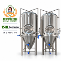 Fermenteur à bière commercial en acier inoxydable de 1000 L pour microbrasserie et production de bière artisanale