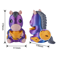 Figurine Robot Cheval Intelligent en Plastique Imprimé en 3D, Jouet Scientifique IA Écologique avec OpenAI et Chat Vocal, Mascotte de Dessin Animé pour Enfants