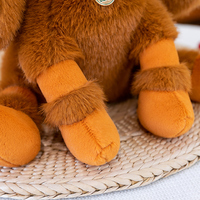 Nouvelle peluche caniche à succès, jouet créatif en forme de chien dodu assis, poupée de compagnie en peluche, cadeau d'anniversaire pour enfants, jouet chiot