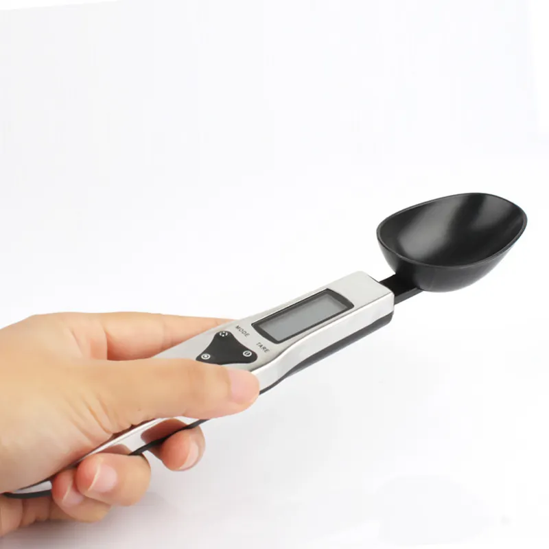 Báscula digital electrónica portátil recargable para alimentos, báscula de cocina de 500g, cuchara medidora, báscula de cocina, cuchara de silicona
