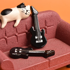 Miniatures de guitare en résine, accessoires artisanaux pour la création de bijoux, épingles à cheveux, broches, DIY, coques de téléphone, aimants de réfrigérateur - Product Image 6