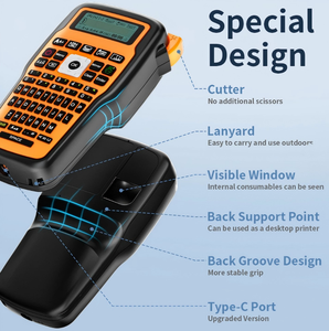 Machine à étiqueter <span class=keywords><strong>AIMO</strong></span> E1000 PRO avec ruban, étiqueteuse thermorétractable, étiquettes imperméables, étiqueteuse pour câbles - Product Image 3