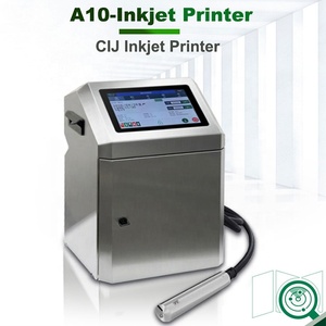 Imprimante jet d'encre industrielle CIJ à haute vitesse pour petits caractères A1O pour l'emballage alimentaire, le carton, la date, le code QR, la codification de codes-barres - Product Image 1