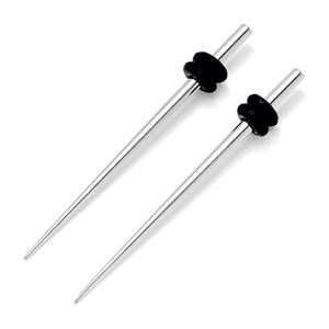 10 जोड़े स्टेनलेस स्टील के टपर्स और प्लग एक्संडर कान गेज शरीर महिला पुरुषों की शादी के लिए गहने किट - Product Image 5