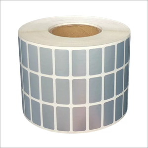 Étiquette adhésive de sécurité anti-effraction en argent mat, étiquette de sécurité imperméable pour boîte - Product Image 3