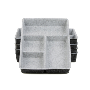 Organisateur de bureau rectangulaire multifonction en feutre fait main, bacs à lettres, <span class=keywords><strong>trieur</strong></span> de dossiers, organiseurs de tiroirs de bureau, ensemble de bacs pour - Product Image 1