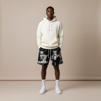 Shorts mi-longs tissés pour hommes Boyz Hood, en polyester/coton, séchage rapide, respirant, écologique, taille élastique, 160g, numérique