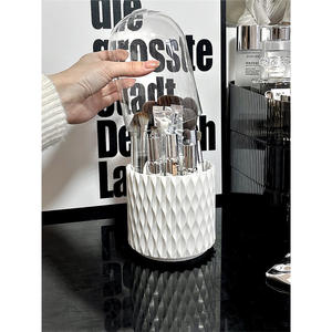 Moderno Organizador de Brochas de Maquillaje de Plástico, Contenedor de Cosméticos de 3-6L, Organizador Giratorio de Escritorio para Brochas, para Mesa de Maquillaje - Product Image 2