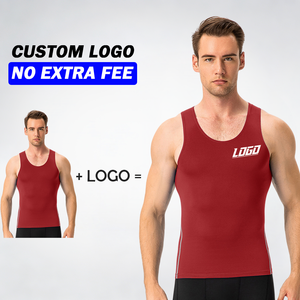 Custom logo Wholesale Breathable Slim Fit Quick Dry Fitness <strong>Men's</strong> Running Sports Sweat Shirt <strong>Compression</strong> Gym <strong>Vest</strong> <strong>for</strong> <strong>Men</strong> - Product Image 2