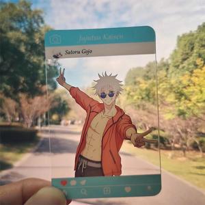 Cartes acryliques musicales anime mignonnes en gros, cartes postales lenticulaires 3D transparentes personnalisables, marque-pages, <span class=keywords><strong>cadeau</strong></span> pour fans - Product Image 6
