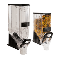 ECOBOX Boîte à gravité de qualité alimentaire Distributeur mural d'aliments en vrac pour céréales en plastique avec riz sucré
