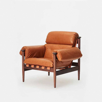 Fauteuil de détente moderne en contreplaqué de bois courbé-pour la cuisine et l'extérieur de l'hôtel Home Lounge