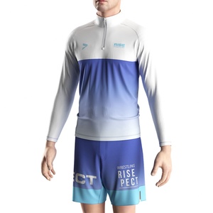 Nouvelle conception OEM ODM – Ensemble d'entraînement d'arts martiaux par sublimation – Maillots de lutte professionnels personnalisés sexy pour femmes et hommes - Product Image 5