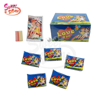 Großhandel Doppel-Fruchtgeschmack Kaugummi und Tattoo-Aufkleber Zweifarbiger Bubble Gum