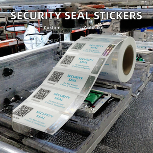 Autocollants de sécurité personnalisés, étiquettes anti-contrefaçon à gratter, anti-effraction avec code QR pour l'emballage - Product Image 2
