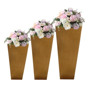 Planteur de fleurs en Fiber de verre, Pot de fleurs gris carré de Style classique floral, utiliser comme décoration de jardin - Product Image 6